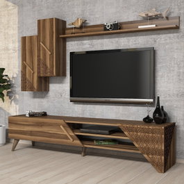 Hanah Home Beril Mueble para TV - Nogal